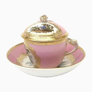 Coffee Cup with Saucer and Lid from Meissen