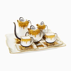 Coffee Set from Limoges, Set of 8