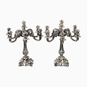 Silver Candlesticks from Vercelli, Set of 2