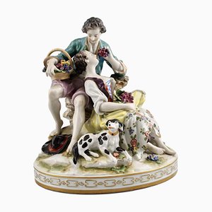 Figura de porcelana de Aelteste Volkstedter Porzellanfabrik