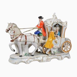 Figura di carrozza in porcellana