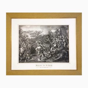 Batalla de San Jacob, siglo XIX, grabado