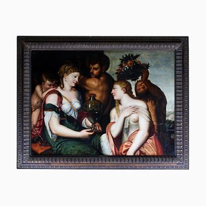 Frans Floris de Vriendt, Cup of Ceres, 16th-Century, Oil on Canvas, Framed