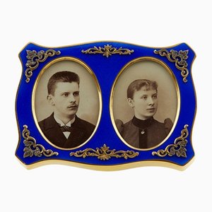 Frame for Paired Photographs in the Style of Carl Faberge