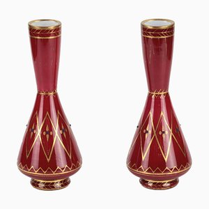 Vases de The Imperial Glass Factory, milieu du 19ème siècle, Set de 2