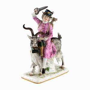 The Tailor of Graf Bruhl on the Goat Figurine von Meissen