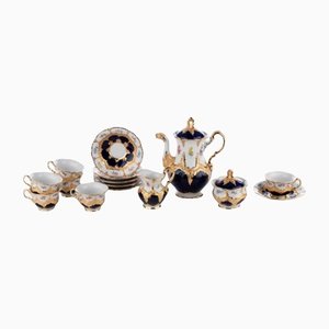 Porcelain Coffee Set from Meissen, 20th Century, Set of 15