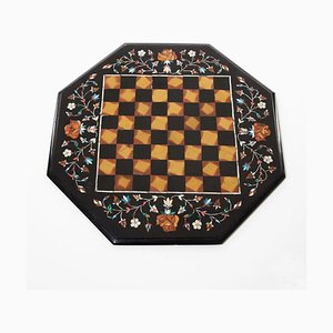 Tablero de ajedrez mosaico en piedra natural