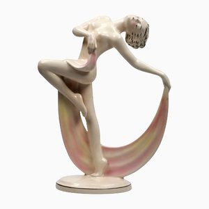 Figurina in stile Art Déco di una ballerina