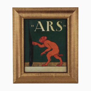 Alexander Kramarev, Skizze für eine Vitrine eines antiken Ladens ARS, 1923