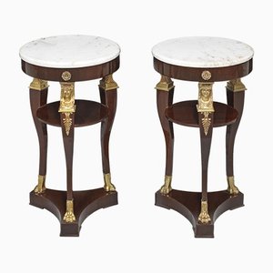 Side Tables in Empire Style, Set of 2
