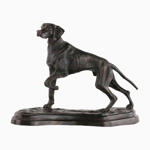 Cane da caccia in bronzo