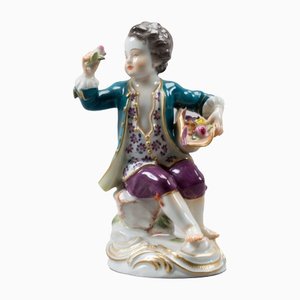 Figura niño de porcelana de Meissen