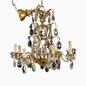 Chandelier in Brass with Eight Candleholders