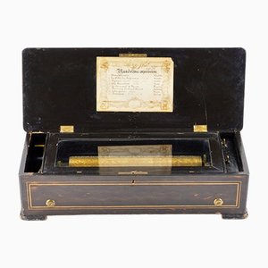 Cylindrical Music Box with 8 Melodies, 1890s