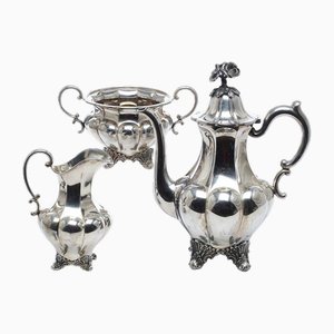 Coffee Set in Silver, Set of 3