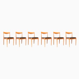 Eichenholz Esszimmerstühle von Arne Vodder für Vamo Furniture Factory, 6er Set