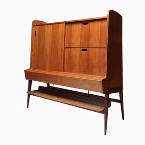 Ash & Mahogany Dresser by Louis Paolozzi Drapers for René Godfrid, 1950s
