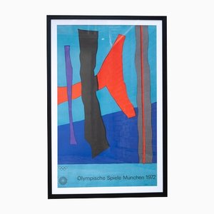 Winter Fritz, Abstract Composition, Olympic Game Munich 1972 Poster