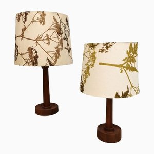 Lampe de Bureau Vintage en Teck, Danemark, Set de 2