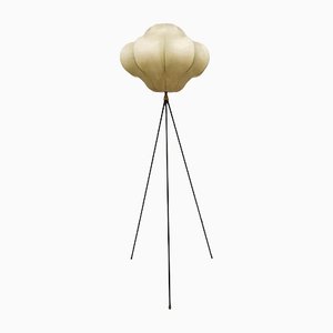Lámpara de pie Cocoon Tripod de diseño vintage de Castiglioni
