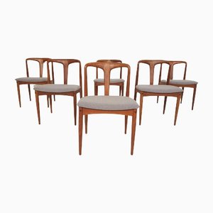 Dänische Juliane Esszimmerstühle aus Teak von Johannes Andersen für Uldum Mobelfabrik, 1960er, 6er Set