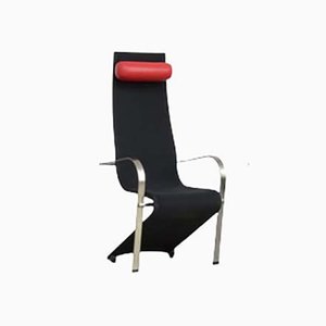 Postmodern Dutch Black & Red Dining Chair