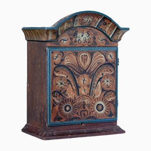 Early 19th Century Swedish Painted Wall Cupboard