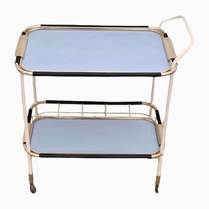 Mid-Century Modern Italian Blue Bar Cart Trolley by Ico and Luisa Parisi for Mb Italia, 1960s