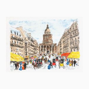 Paris, le Panthéon et la Rue Soufflot II par Urbain Huchet