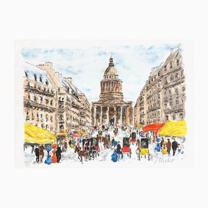 Paris, the Pantheon and the Street Soufflot II by Urbain Huchet
