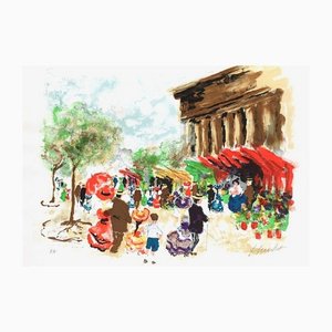 Parigi, la Madeleine e il mercato dei fiori di Urbain Huchet