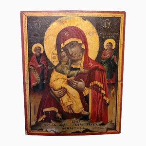 The Ancient Image of the Mother of God of Pskov-Pechersk, Tenderness, Russia, Late 18th Century