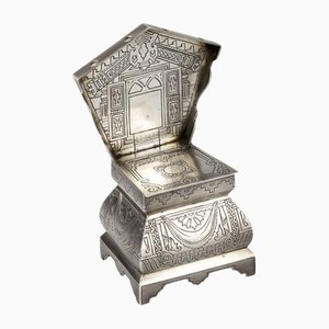 Large Neo-Russian Style Silver Salt Shaker Throne, Russia