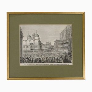 Wedding to the Kingdom of Alexander II Engraving, Framed
