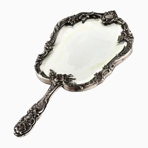 Louis XV Style Silver Hand Mirror