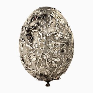 Silver Easter Egg Casket
