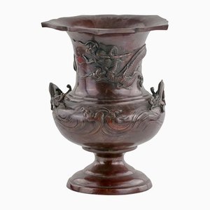 Chinesische Bronze Vase, 19. Jh