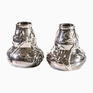 Silberne Vasen von Tiffany & Co, 1900er, 2er Set