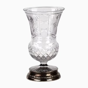 Silver Crystal Vase