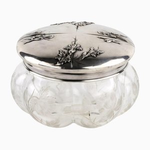 French Bonbonniere with Silver Lid