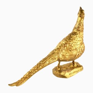 Pheasant in Gilded Bronze