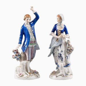 Couple Figurine from Sitzendorf, Set of 2