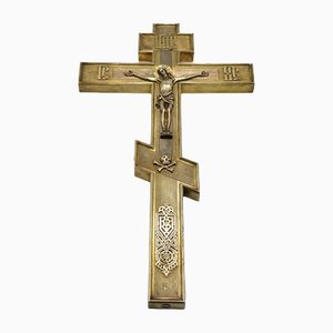 Silver Altar Cross from Factory Alekseeva I.A. Russia, 1890