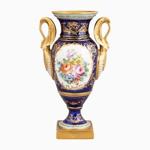 Jarrón francés estilo Imperio de porcelana de Le Tallec, France, siglo XX