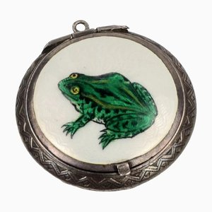 Russian Silver Box with a Frog