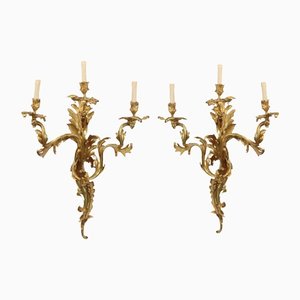 Rococo Style Wall Sconces, Set of 2
