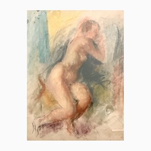Henri Fehr, Nude Sketch, 1930, Work on Paper