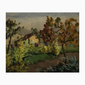 Alexis Louis Roche, Paysage d'automne, 1927, Huile sur Toile
