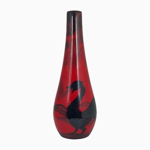 Ceramic Flambe Dragon Vase Limited Ed by Peggy Davies